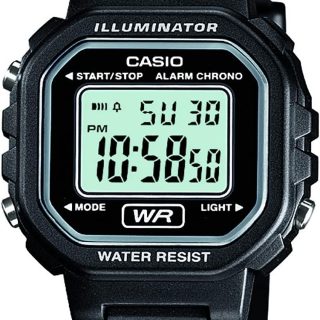 LA20WH Series | Women's Digital Watch | Water Resistant | LED Light | Auto Calendar | Date Display | 1/100 SEC Stopwatch | Regular Time Keeping (HR, Min, SEC, PM, Date, Day) | 5 Yr Batt